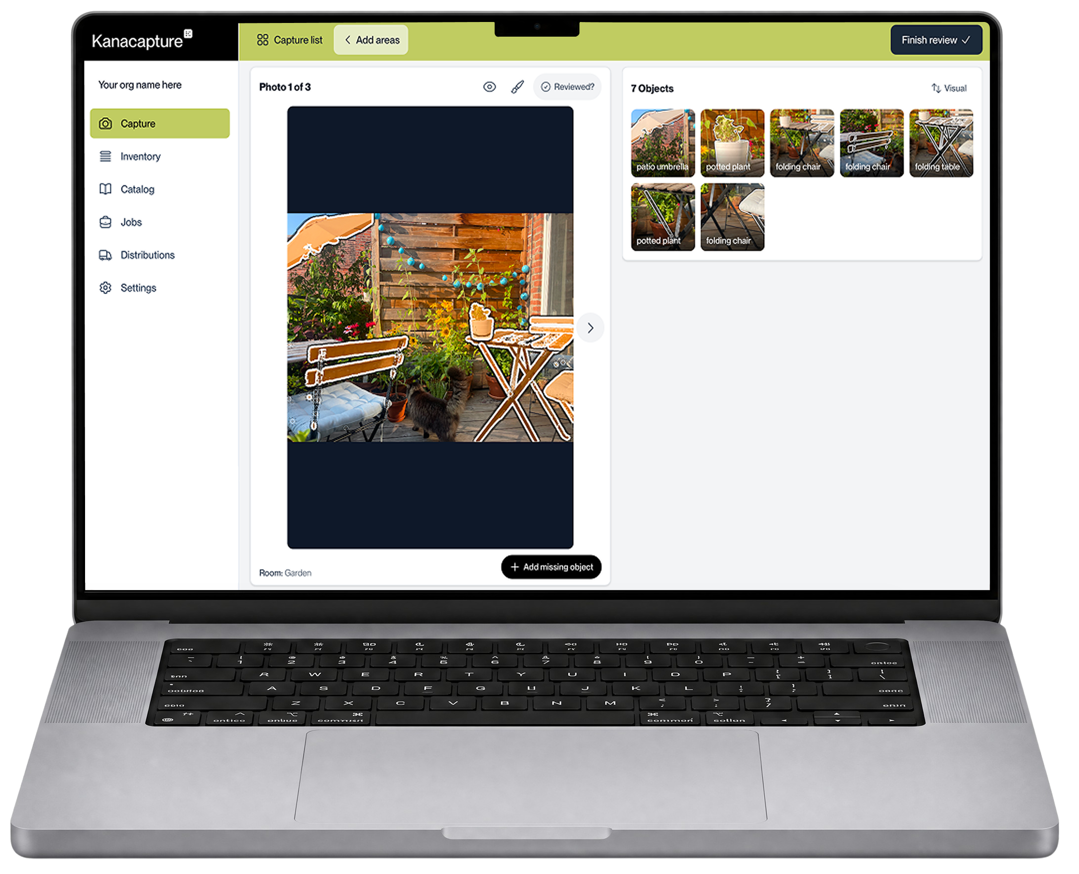 Kanacapture dashboard